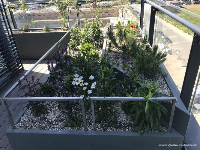 Terrasse als ein  Garten